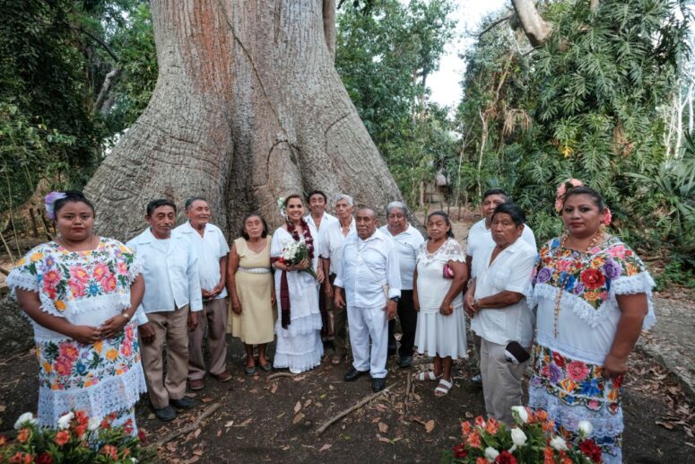 Mara Lezama reconoce a la comunidad maya