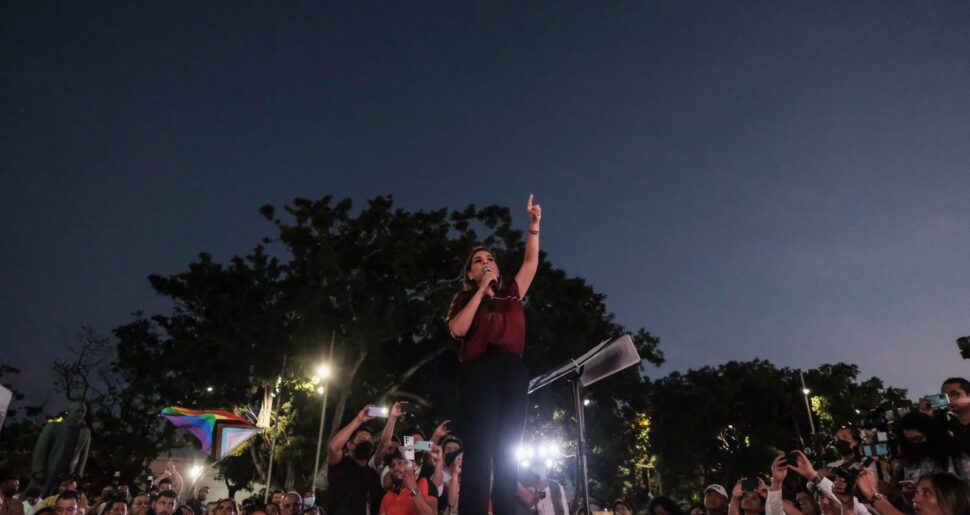 La gobernadora electa, Mara Lezama, afirmó en la Plaza de la Reforma, que habrá transformación en Quintana Roo.