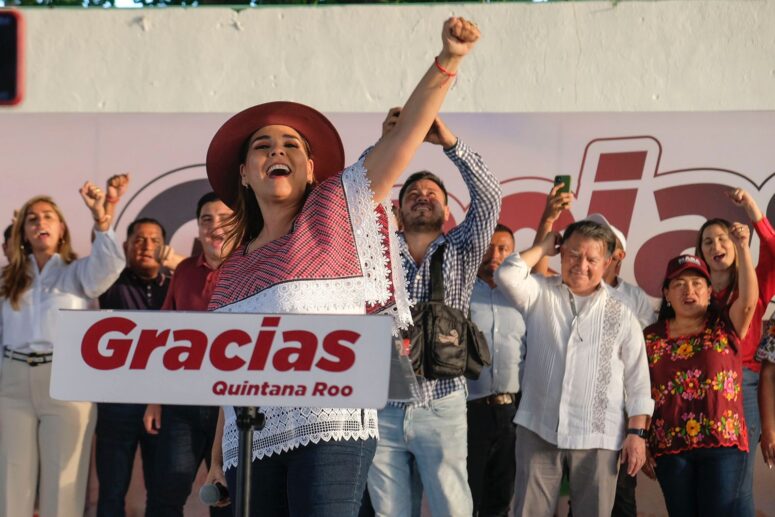 En el domo doble del parque de Las Casitas, la gobernadora electa, Mara Lezama, afirmó que Chetumal recobrará su brillo con dignidad.