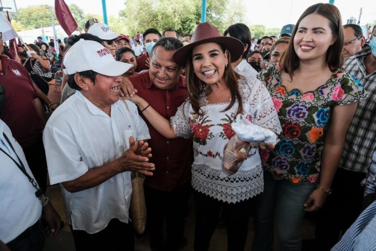 La gobernadora electa de Quintana Roo, Mara Lezama, dijo que de la mano del pueblo de JMM haremos brillar la zona maya.