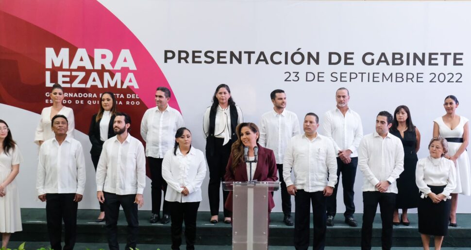 Presenta Mara Lezama su gabinete legal